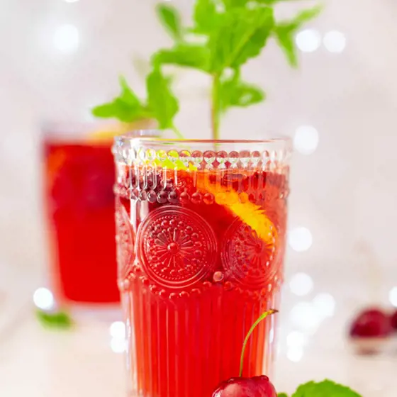 Chilean Cherry Gin Fizz